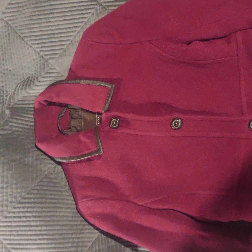 Coach women's wool long coat